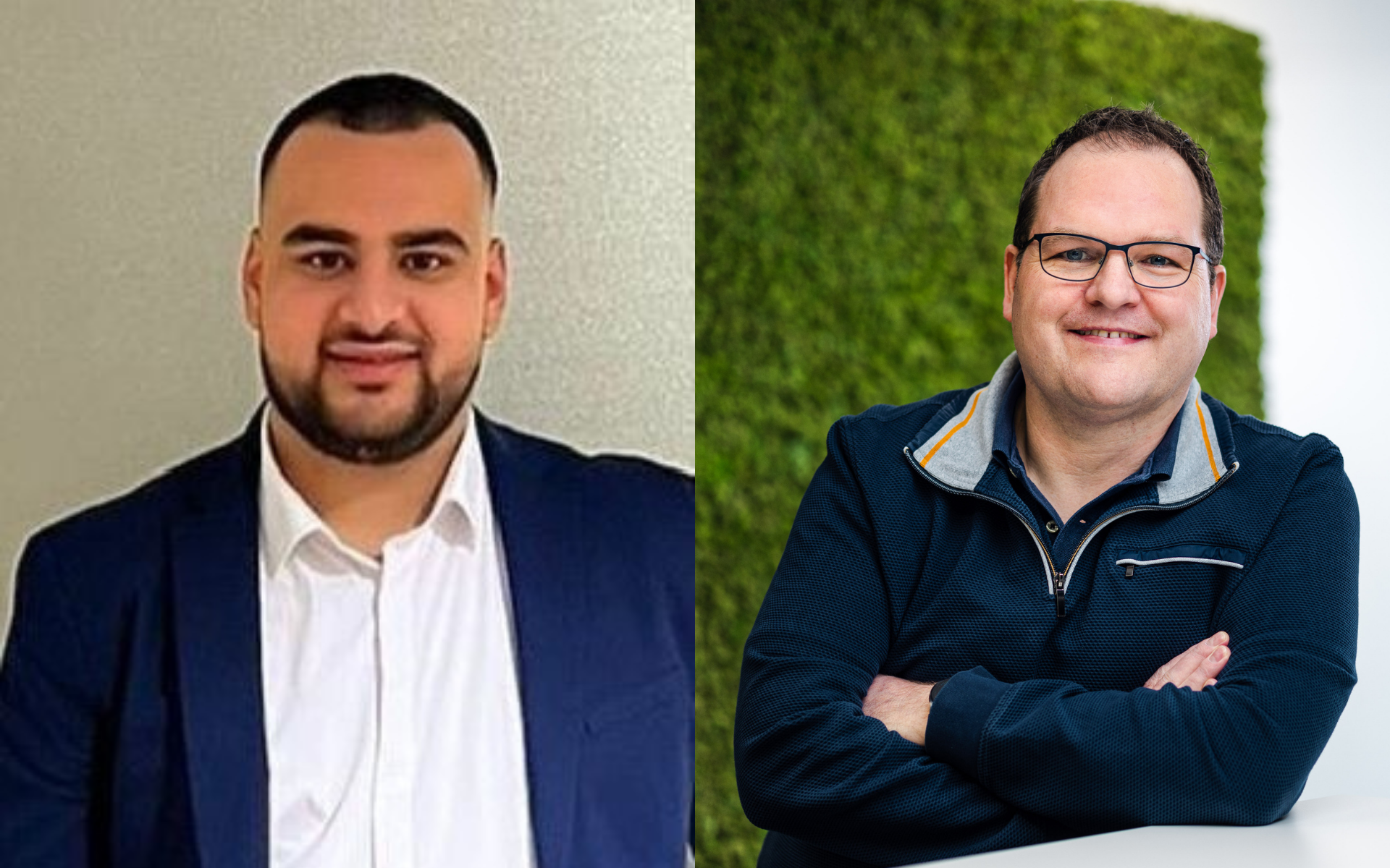 Profielfoto's Antony Masry en Peter Goedhart