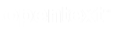 OpenText – Wit Logo OpenText - Wit