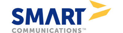 Logo SmartCommunications - Blauw Geel